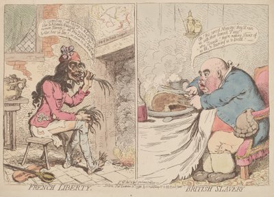 Libertà Francese e Schiavitù Britannica da James Gillray