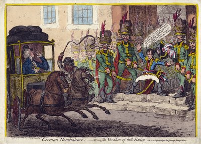Nonchalance tedesca o la vessazione di Little Boney da James Gillray