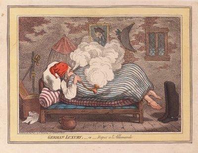 Lusso tedesco o riposo alla tedesca da James Gillray