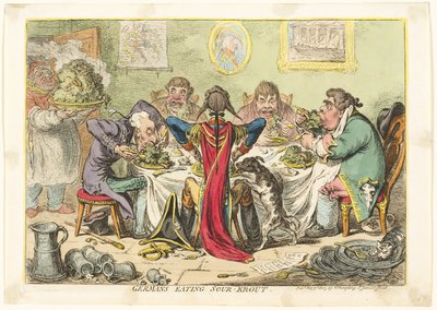 Tedeschi che mangiano crauti da James Gillray