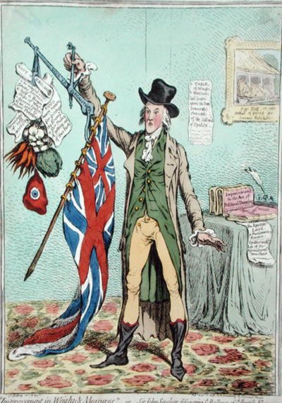 Miglioramento dei pesi e delle bilance, o Sir John Seeclear che scopre l