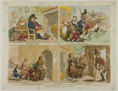 Il progresso di John Bull da James Gillray