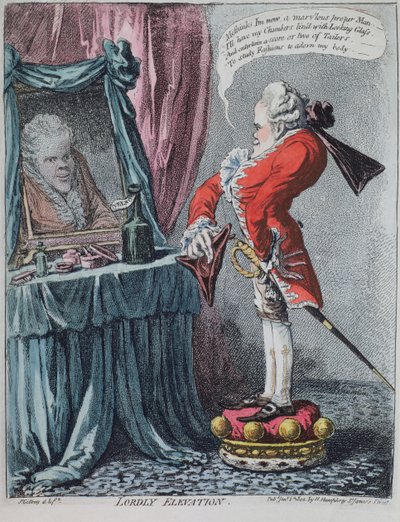 Elevazione signorile, pub. da Hannah Humphrey, 1802 da James Gillray