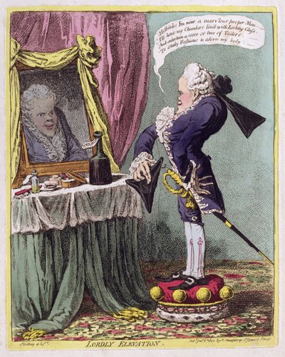 Elevazione signorile, pub. da Hannah Humphrey, 1802 da James Gillray