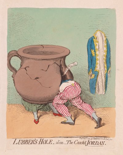 Lubbers Hole, alias The Crackd Jordan da James Gillray
