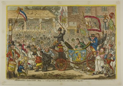 Elezioni nel Middlesex da James Gillray