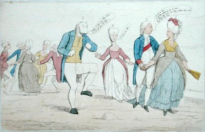 Monumenti recentemente scoperti a Salisbury Plain, pubblicato da Hannah Humphrey nel 1782 da James Gillray