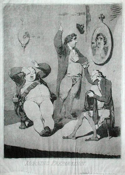 Preparazione mattutina da James Gillray