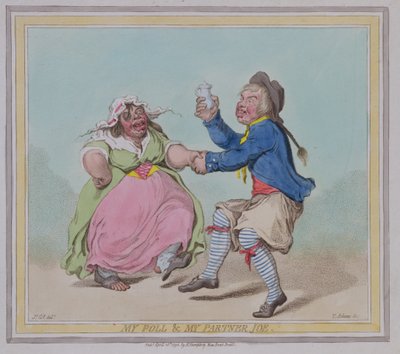 Il mio pappagallo e il mio compagno Joe, inciso da T. Adams, pub. da Hannah Humphrey, 1796 da James Gillray