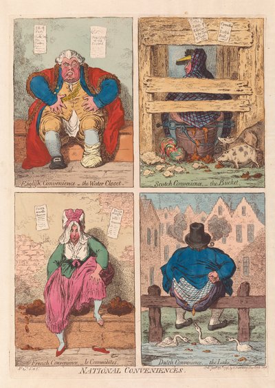 Convenienze nazionali, pub. 1796 da James Gillray