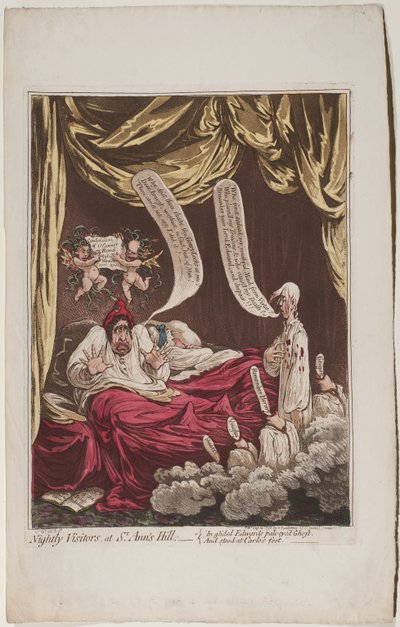 Visitatori notturni a St Anns Hill, 1798 da James Gillray