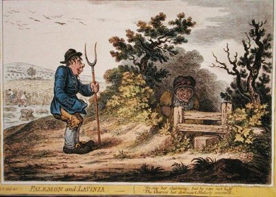 Palemon e Lavinia, pubblicato da Hannah Humphrey nel 1805 da James Gillray