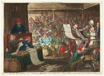 Rigenerazione patriottica, ovvero - Parlamento riformato, alla francese... da James Gillray