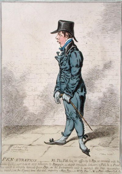 Pen-Etration, pubblicato da Hannah Humphrey nel 1799 da James Gillray