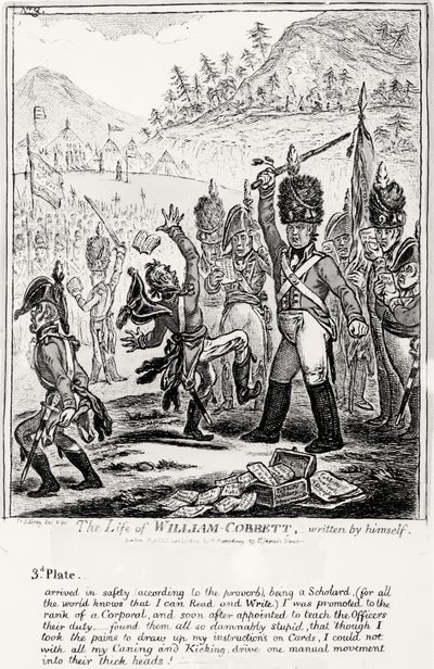 Tavola 3, da La vita di William Cobbett, scritta da lui stesso, pub. da H. Humphrey, 1809 da James Gillray