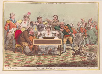 Suonare in parti da James Gillray