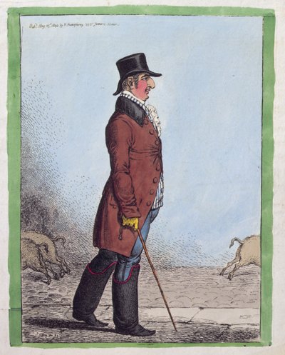 Ritratto di Charles Howard, Duca di Norfolk, pubblicato da Hannah Humphrey nel 1800 da James Gillray