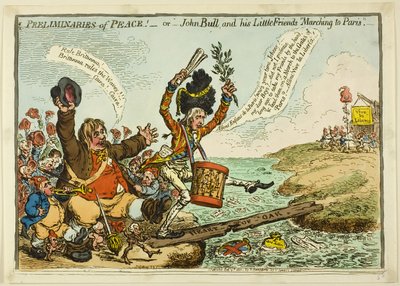 Preliminari di pace da James Gillray