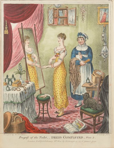 Progresso della toilette: Abito completato, Tavola 3 da James Gillray
