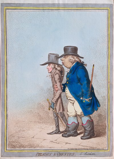 Pilade e Oreste, pubblicato da Hannah Humphrey, 1797 da James Gillray