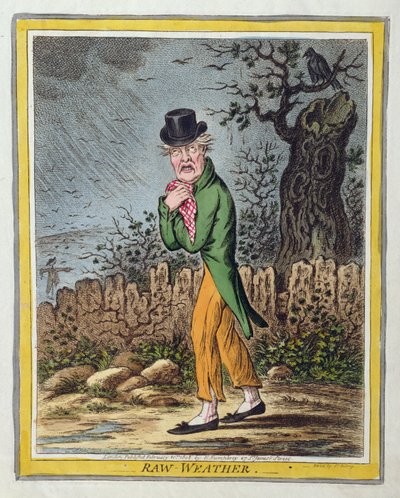Tempo inclemente, pubblicato da Hannah Humphrey nel 1808 da James Gillray