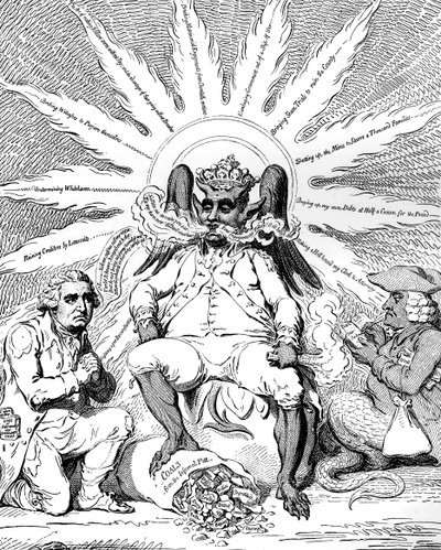 Satana in tutta la sua gloria..., 1792 da James Gillray