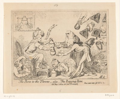 Caricatura di Warren Hastings, 1788 da James Gillray
