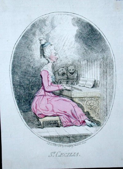 Santa Cecilia da James Gillray