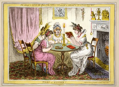 Racconti di meraviglia, pub. H. Humphrey, Londra da James Gillray