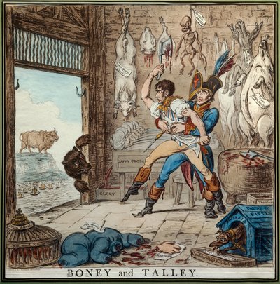 Talleyrand e Bonaparte da James Gillray