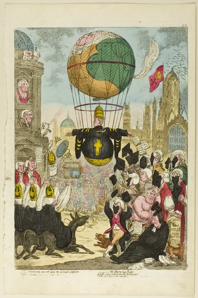 Tentand via est qua me quoque possim tollere humo da James Gillray