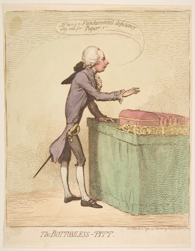 Il pozzo senza fondo da James Gillray