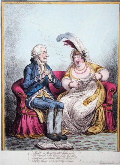 La sirena di Bulstrode da James Gillray