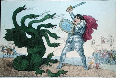 Il campione del popolo, pubblicato da William Humphrey da James Gillray