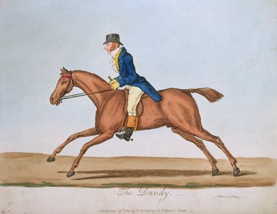 Il dandy, pubblicato da Hannah Humphrey nel 1810 da James Gillray