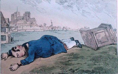 La caduta di Dagon, o Rare notizie per Leadenhall Street, pubblicato da William Humphrey nel 1784 da James Gillray