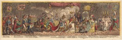 Il grande corteo di incoronazione di Napoleone I imperatore di Francia, dalla chiesa di Notre-Dame, 1805 da James Gillray