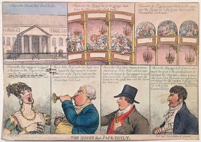 La casa che Jack costruì, pubblicata da Walker nel 1809 da James Gillray