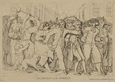La Libertà del Soggetto, pubblicato il 15 ottobre 1779 da James Gillray