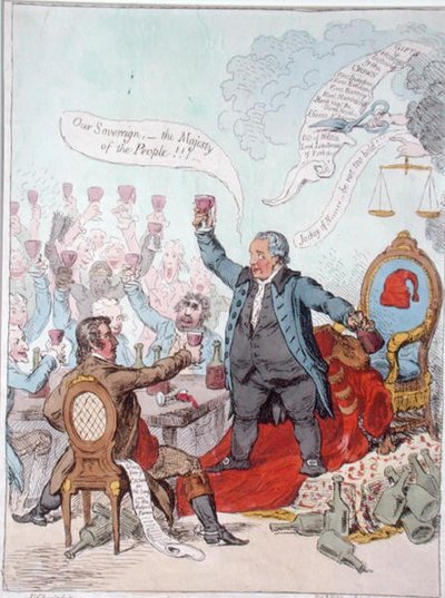 Il brindisi leale da James Gillray