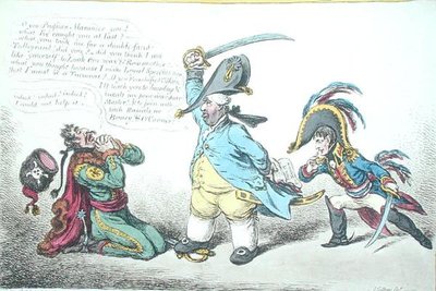 Il magnanimo ministro che castiga la perfidia prussiana, pubblicato da Hannah Humphrey nel 1806 da James Gillray