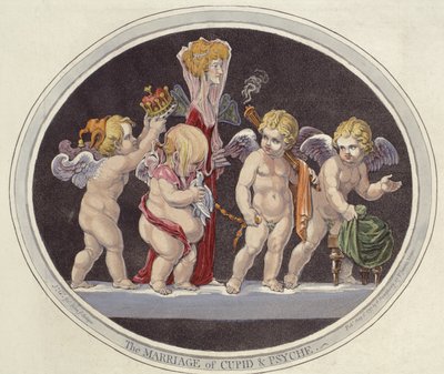 Il Matrimonio di Cupido e Psiche da James Gillray