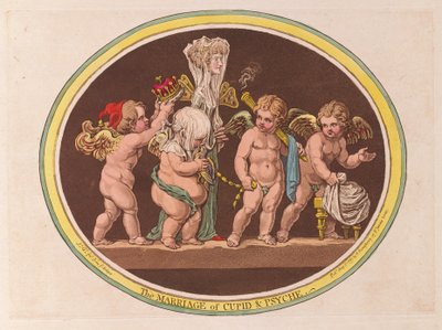 Il matrimonio di Cupido e Psiche, pub. 1797 da James Gillray