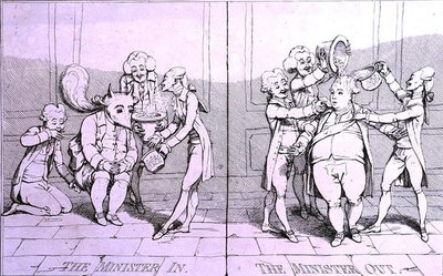 Il ministro dentro - Il ministro fuori da James Gillray