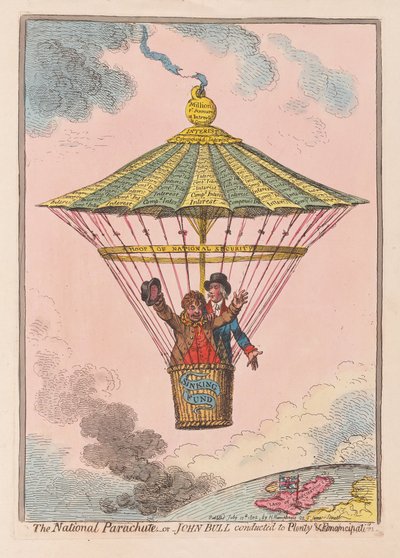 Il paracadute nazionale o John Bull condotto all