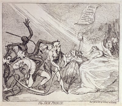 Il principe malato da James Gillray