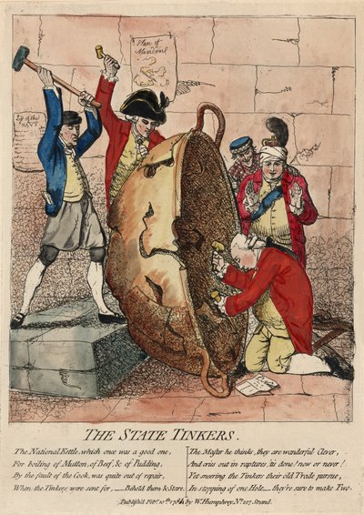 I riparatori di stato, pubblicato da W. Humphrey, 10 febbraio 1780 da James Gillray