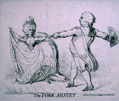 Il minuetto di York da James Gillray