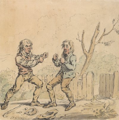 Due uomini che litigano da James Gillray