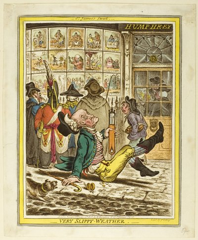 Tempo molto scivoloso da James Gillray